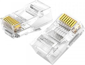 Ugreen Ugreen 10x wtyk wtyczka złączka końcówka RJ45 8P8C Cat 6 przezroczysty (50961) 2