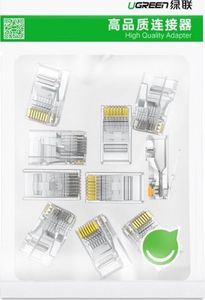 Ugreen Ugreen 10x wtyk wtyczka złączka końcówka RJ45 8P8C Cat 6 przezroczysty (50961) 29