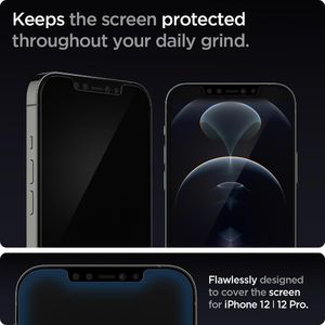 Spigen Szkło Hartowane Glass.Tr Ez Fit 2-Pack iPhone 12 Pro / iPhone 12 5