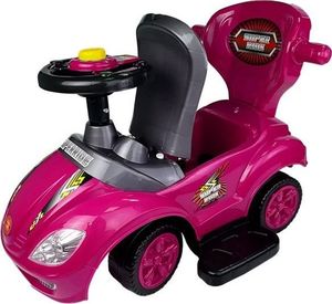 Lean Cars Jeździk z Pchaczem Mega Car 3w1 Różowy 11