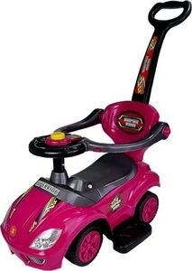 Lean Cars Jeździk z Pchaczem Mega Car 3w1 Różowy 3