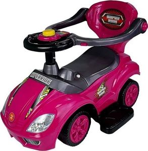Lean Cars Jeździk z Pchaczem Mega Car 3w1 Różowy 6