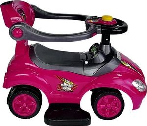 Lean Cars Jeździk z Pchaczem Mega Car 3w1 Różowy 7