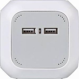 Brennenstuhl przedłużacz biurkowy kostka USB 2