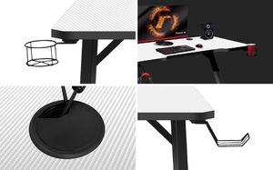 Biurko Huzaro Hero 2.5 Białe 120 cmx60 cm 11