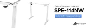 Spacetronik Elektryczny stelaż biurkowy Spacetronik SPE-114NW 2