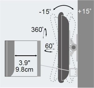 Techly Uchwyt ścienny ICA-LCD-201BK 13'' - 30'' 5
