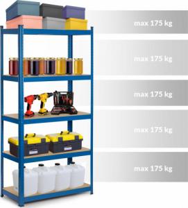 Humberg Regał metalowy magazynowy 180x90x40cm (4848) 7