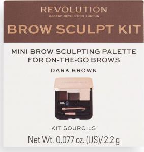 MAKE UP REVOLUTION Zestaw do brwi Brow Sculpt Kit Dark (7376408) 4