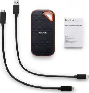 Dysk zewnętrzny SSD SanDisk Extreme PRO Portable V2 2TB Czarno-pomarańczowy (SDSSDE81-2T00-G25) 3