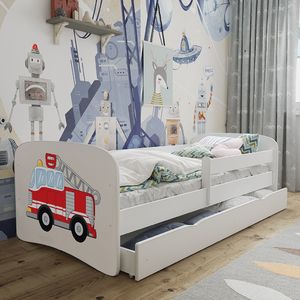 Kocot Kids Łóżko BABY DREAMS straż pożarna z barierką 5