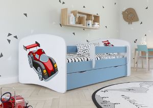Kocot Kids Łóżko BABY DREAMS auto wyścigowe dla chłopca z materacem 2