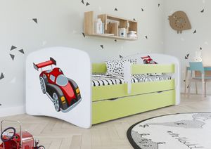 Kocot Kids Łóżko BABY DREAMS auto wyścigowe dla chłopca z materacem 3