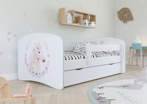 Kocot Kids Łóżko BABY DREAMS konik dla dziewczynki z barierką 2