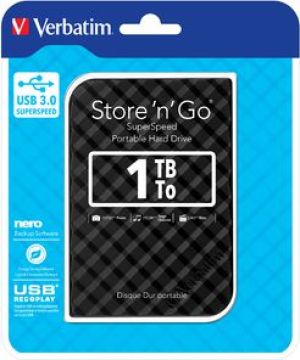 Dysk zewnętrzny HDD Verbatim Store 'n' Go Portable 1TB Czarny (53194) 2