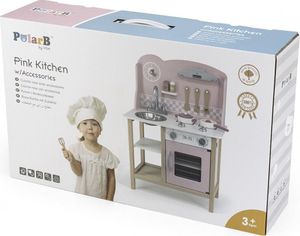 Viga Toys Viga 44046 PolarB Kuchnia z akcesoriami silver-pink 4