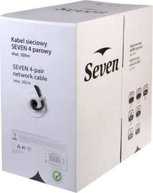 Seven Kabel sieciowy, UTP, cat.5, Solid zewnętrzny, 305m (0SEVLAN10191) 2