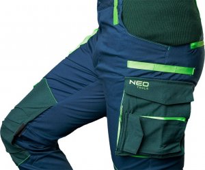 Neo Spodnie robocze PREMIUM, niebiesko-zielone, r. XL (81-226) 3