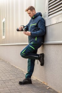 Neo Spodnie robocze PREMIUM, niebiesko-zielone, r. XL (81-226) 9