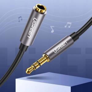 Kabel Ugreen Jack 3.5mm - Jack 3.5mm 2m srebrny (10594) 2
