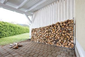 Drewutnia vidaXL Stojak na drewno opałowe XXL 5125000 3