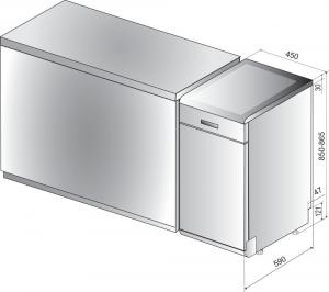 Zmywarka Whirlpool WSFO 3O34 PF X 3
