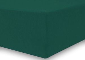 Decoking Prześcieradło butelkowa zieleń Amber 160-180 x 200 cm DecoKing 2