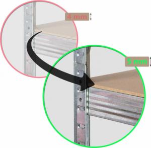 Humberg Regał metalowy magazynowy 180x90x40 (4846) 6