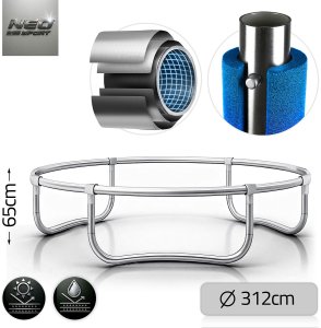 Trampolina ogrodowa Neo-Sport NS-10Z181 z siatką zewnętrzną 10 FT 312 cm 4