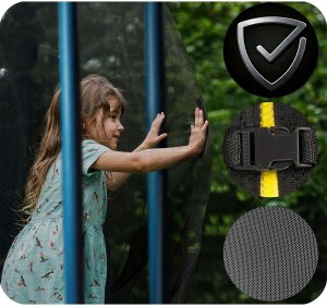 Trampolina ogrodowa Neo-Sport NS-10Z181 z siatką zewnętrzną 10 FT 312 cm 10