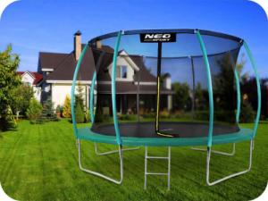 Trampolina ogrodowa Neo-Sport NS-12C181 z siatką wewnętrzną 12.5 FT 374 cm 4