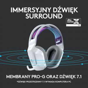 Słuchawki Logitech G733 Lightspeed Białe (981-000883) 10