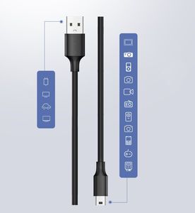 Kabel USB Ugreen USB-A - miniUSB 1 m Czarny (10355) 17