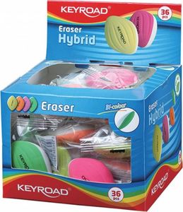 Keyroad Gumka Uniwersalna Keyroad Hybrid, Pakowane Na Displayu, Mix Kolorów 2