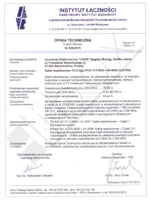 Przewód Libox Koncentryczny, Professional Premium, kl.A HD/200m (PCC113) 2