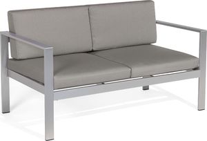 Beliani Sofa ogrodowa 2-osobowa ciemnoszara SALERNO 2
