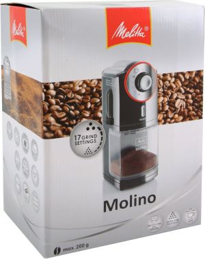 Młynek do kawy Melitta Molino - Elektryczny żarnowy młynek do kawy, z regulacją (1019-01) 5