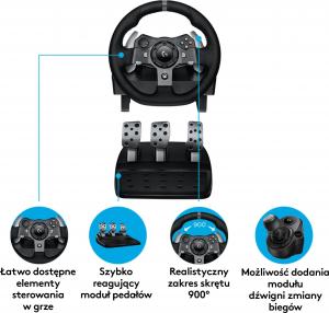 Kierownica Logitech G920 Driving Force (941-000123) 5