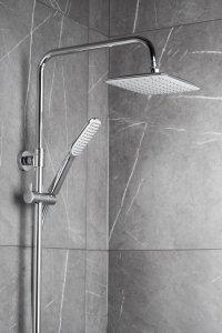 Zestaw prysznicowy KFA Logon z deszczownicą z baterią chrom (5136-915-00) 3