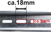 Doktorvolt 15cm Szyna montażowa perforowana TH35 wspornik montażowy Doktorvolt 0915 4