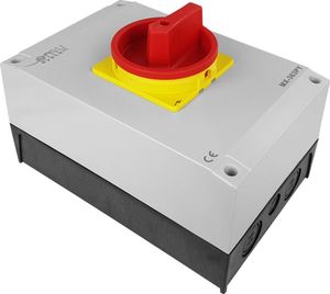 XBS Rozłącznik trójfazowy łącznik krzywkowy 3x63A 22kW w obudowie IP65 MX-363PY XBS 2