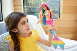 Lalka Barbie Mattel Dreamtopia - Syrenka Tęczowa Przemiana (GTF89) 3