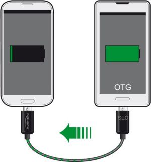 Kabel USB Delock microUSB - microUSB 0.3 m Czarny (83570) 2