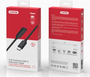 Kabel USB Unitek USB-C - USB-C 0.5 m Czarny (C14086BK) 3