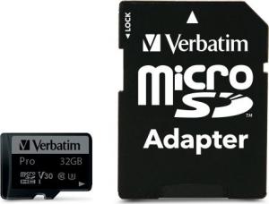 Karta Verbatim Pro MicroSDXC 32 GB Class 10 UHS-I/U3 V30 (47041) 3