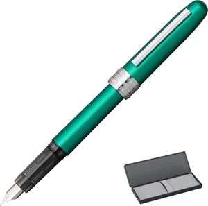 Platinum Pióro wieczne Platinum Plaisir Teal Green, M, zielone matowe 3
