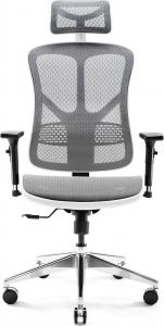 Krzesło biurowe Diablo Chairs V-Basic Biało-szare 2