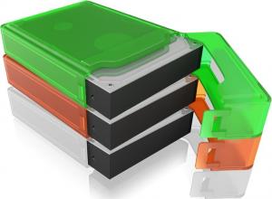 Icy Box Zestaw sześciu pudełek na dyski twarde 3.5" (IB-AC602B) 2