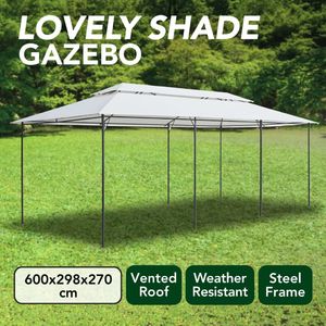 vidaXL VidaXL Altana, 600x298x270 cm, biała, 180 g/m 3