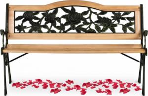 Sofotel Ławka parkowa z oparciem 123,5 x 74 x 48 cm Gardi Rose 6
